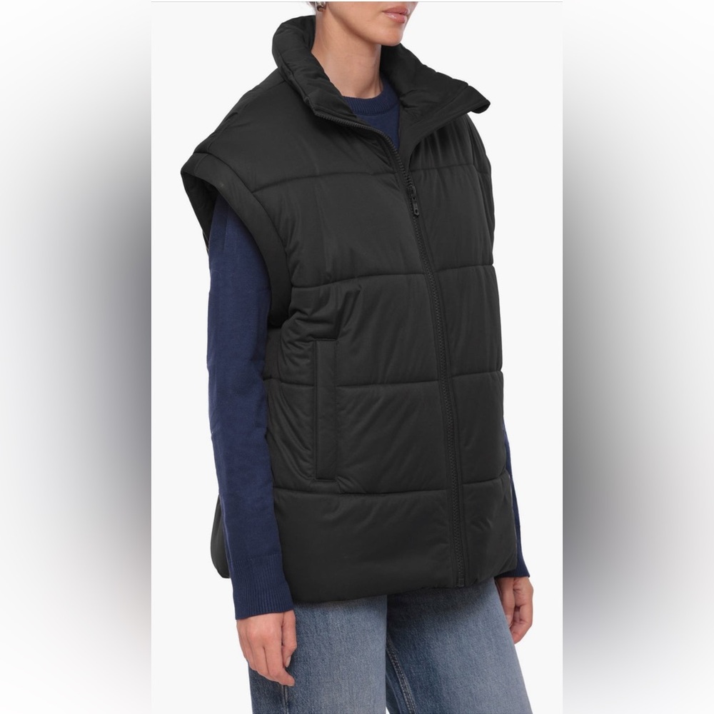 Avec Les Filles Boxy Oversize Quilted Puffer Vest - Picture 4 of 4